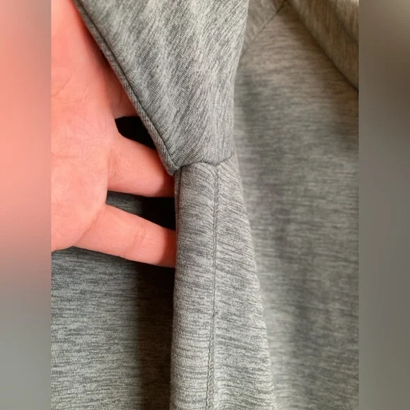 Women’s Soft Funnel Neck Pullover in Kelp Heather - Picture 5 of 12